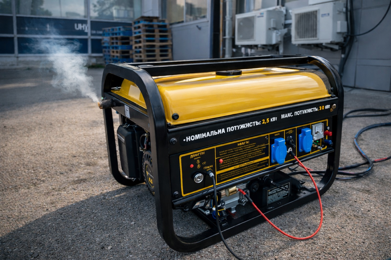 Генератор резервного живлення після експлуатації на підприємстві